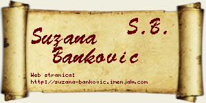 Suzana Banković vizit kartica